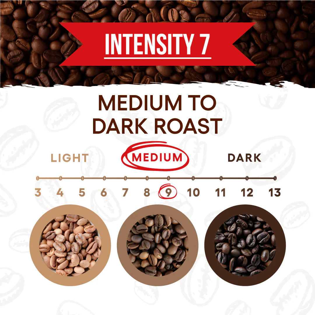 Espresso Decaf 10 Capsules in Aluminium - Smooth & Rich Italian Roast for Nespresso