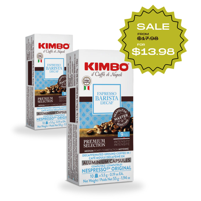 FAST SALE – Kit 2 pack of Espresso Decaf 10 Capsules in Aluminium - for Nespresso